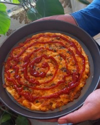 خمیرپیتزا فوری کپشن?