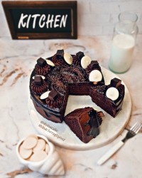 کیک دارک شکلاتی کیک کافی شاپ