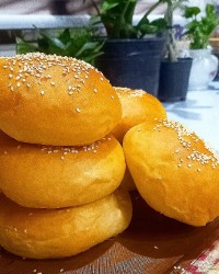 نان همبرگر پنبه ای