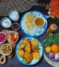 خوراک مرغ پرتقالی