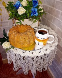 کیک زعفران وگلاب