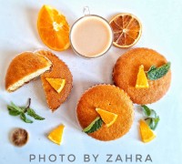 کیک پرتقال ونارگیل