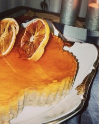 چیز کیک ژله ای بدون پنیر