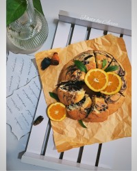 کیک پرتقال شکلاتی