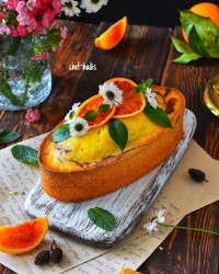 کیک پرتقال شکلاتی