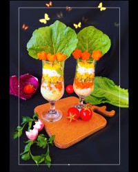 سالاد روسی لایه ای