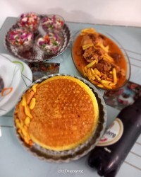 خورش آلو زرشک با مرغ ورق بزن گلم