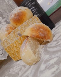 نان باگت وهمبرگری با پرفر خانگی