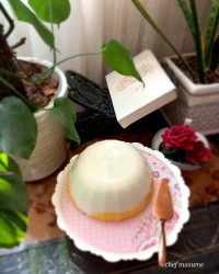 کرم زعفرانی بدون ژلاتین ورق بزن گلم