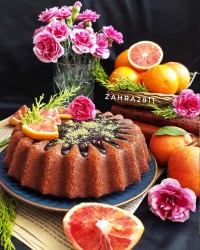 کیک پرتقال شکلاتی