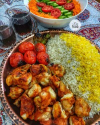 جوجه کباب زعفرانی