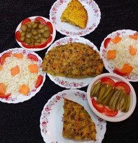 کوکوی لوبیا سبز متفاوت