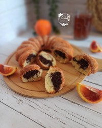 کیک پرتقال شکلاتی