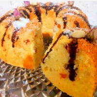 کیک زعفران گلاب