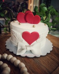 کیک وانیلی نسکافه ای