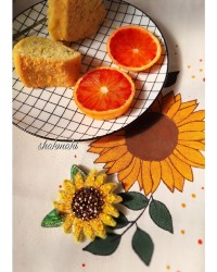 کیک زعفران و پسته