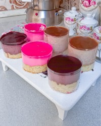 موس کیک در سه طعم مختلف