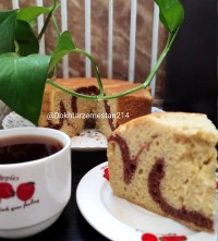 کیک دورنگ در توستر