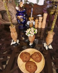 کوکی گردو و کشمش.