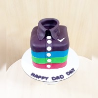 کیک طرح پیراهن مردانه