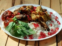 جوجه کباب با انار