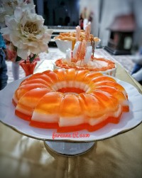 ژله دو رنگ
