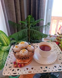 شیرینی هل و چای شیرینی نوروزی آموزشگاه برتر