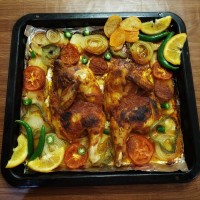 خوراک مرغ توی فر