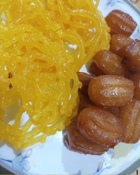 زولبیا و بامیه خونگی
