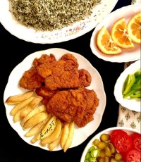 شنیسل مرغ