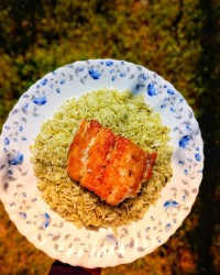 سبزی پلو با ماهی