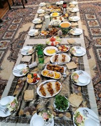 دسر زعفرانی بدون ژلاتین