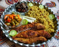 باقالی پلو با ماهی