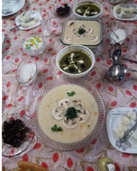 سوپ شیر و قارچ یا سوپ سفید