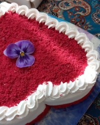 کیک خامه ای عید سعید فطر مبارک