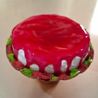 بریلو خانگی برا روی کیک