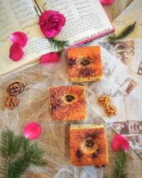 کیک موز و گردو