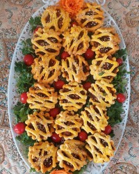 تارت گوشت و قارچ