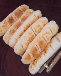 نان باگت بادخمیر ترش با تکنیک یودین با رسپی کانال رایگان عطر رضوان