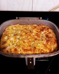 پیتزای سیب زمینی فوری بدون فر