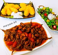 چلو خورشت گل بادمجون