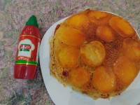 ماکارونی با ته دیگ سیب زمینی