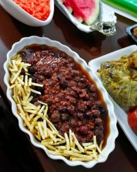 خورش آلبالو با گوشت قلقلی (آشپزخونه نگار)