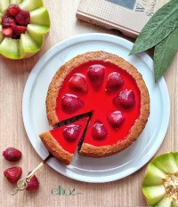 چیز کیک توت فرنگی