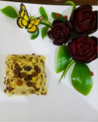 عدس پلو قالبی