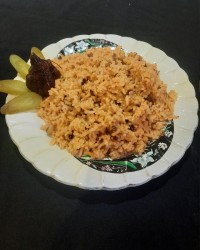 دمپخت لوبیا چشم بلبلی با گوشت چرخکرده