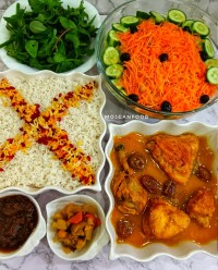 خوراک مرغ پرتقالی