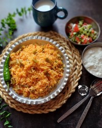 لوبیا پلو گیاهی