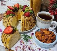 کیک شیر داغ
