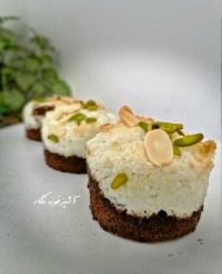 کیک مکرون نارگیلی